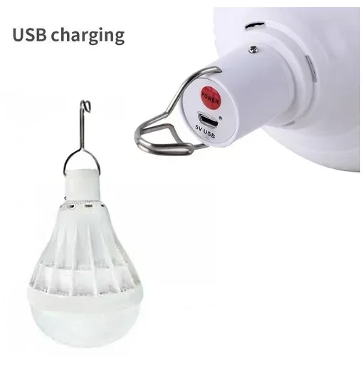 Led Επαναφορτιζόμενη Λάμπα Νυχτός Usb - Led Bulb Night Lamp 5W