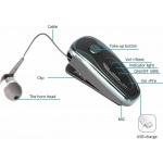 Ακουστικό Bluetooth Handsfree In-Ear KTR-Q7 ασημί - Image 2