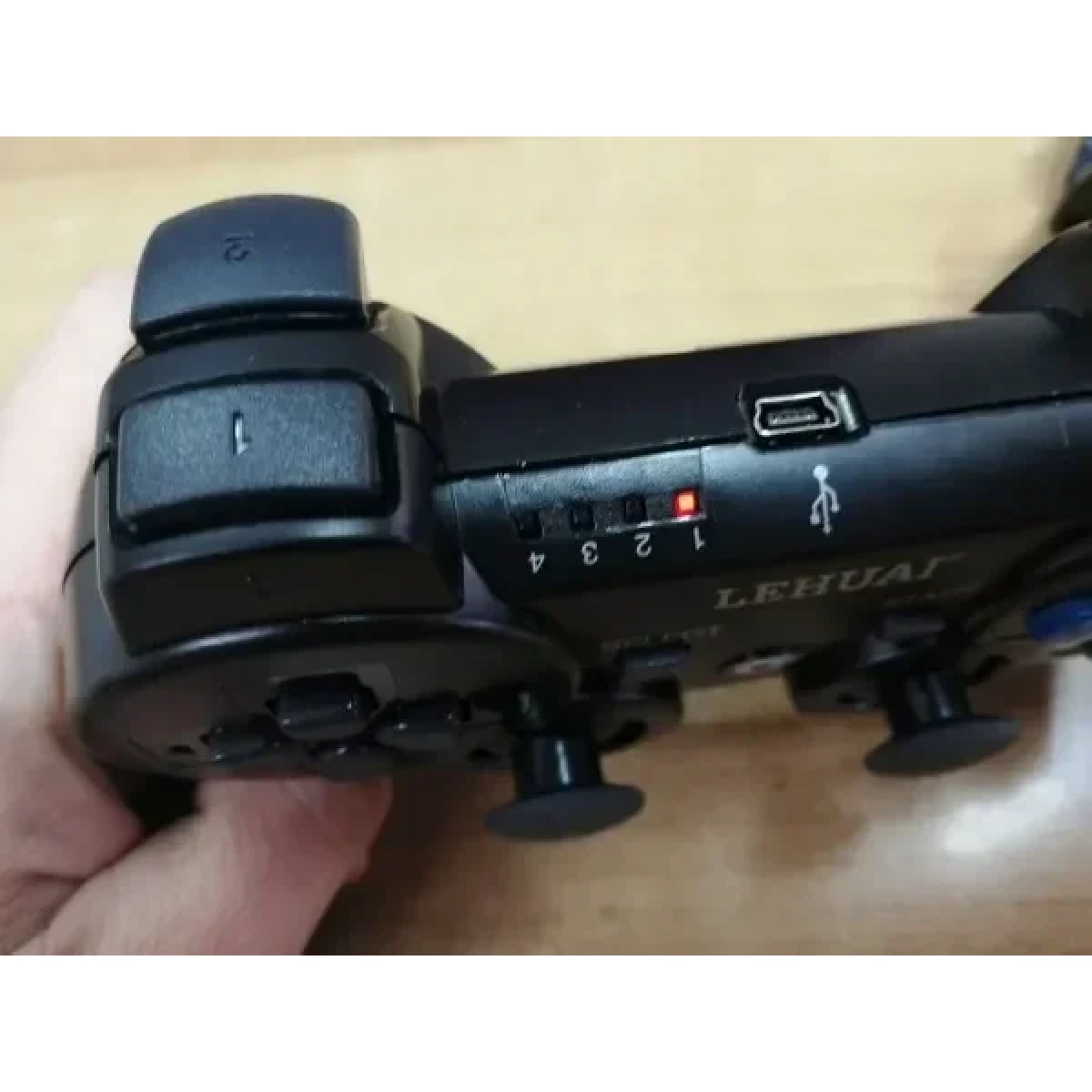 Ασύρματο χειριστήριο gamepad bluetooth για smartphone/smartTV/PS3 LEHUAI μαύρο - Image 3