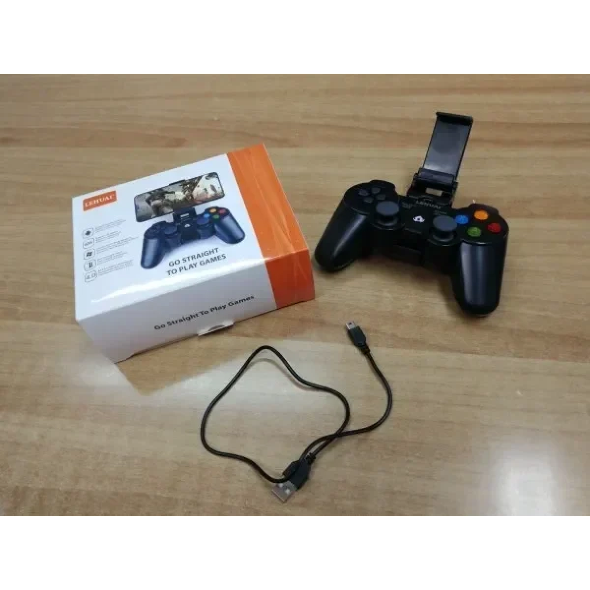Ασύρματο χειριστήριο gamepad bluetooth για smartphone/smartTV/PS3 LEHUAI μαύρο - Image 4