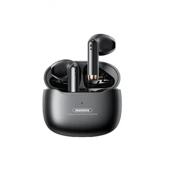 Ασύρματα ακουστικά Remax TWS-19 Earbud με θήκη φόρτισης μαύρο