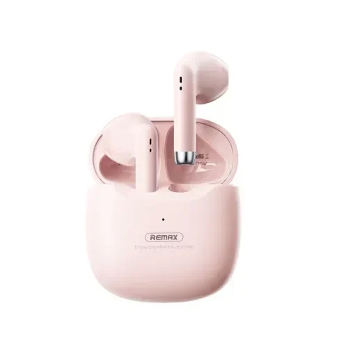 Ασύρματα Ακουστικά Remax Tws-19 Earbud Με Θήκη Φόρτισης Ροζ