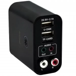 Ασύρματος Αναμεταδότης Ήχου Μπριζάκι Bluetooth Andowl K16 – Μαύρο