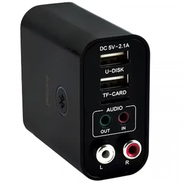 Ασύρματος Αναμεταδότης Ήχου Μπριζάκι Bluetooth Andowl K16 – Μαύρο
