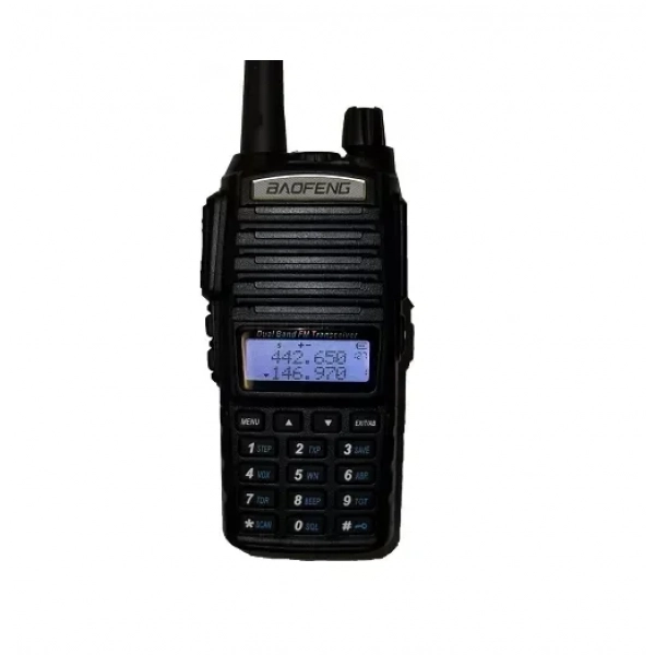 Ασύρματος πομποδέκτης UHF/VHF Baofeng UV-82 5W με μονόχρωμη οθόνη μαύρο