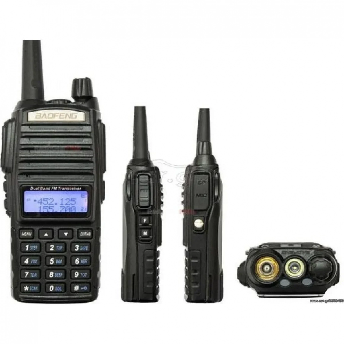 Ασύρματος πομποδέκτης UHF/VHF Baofeng UV-82 5W με μονόχρωμη οθόνη μαύρο