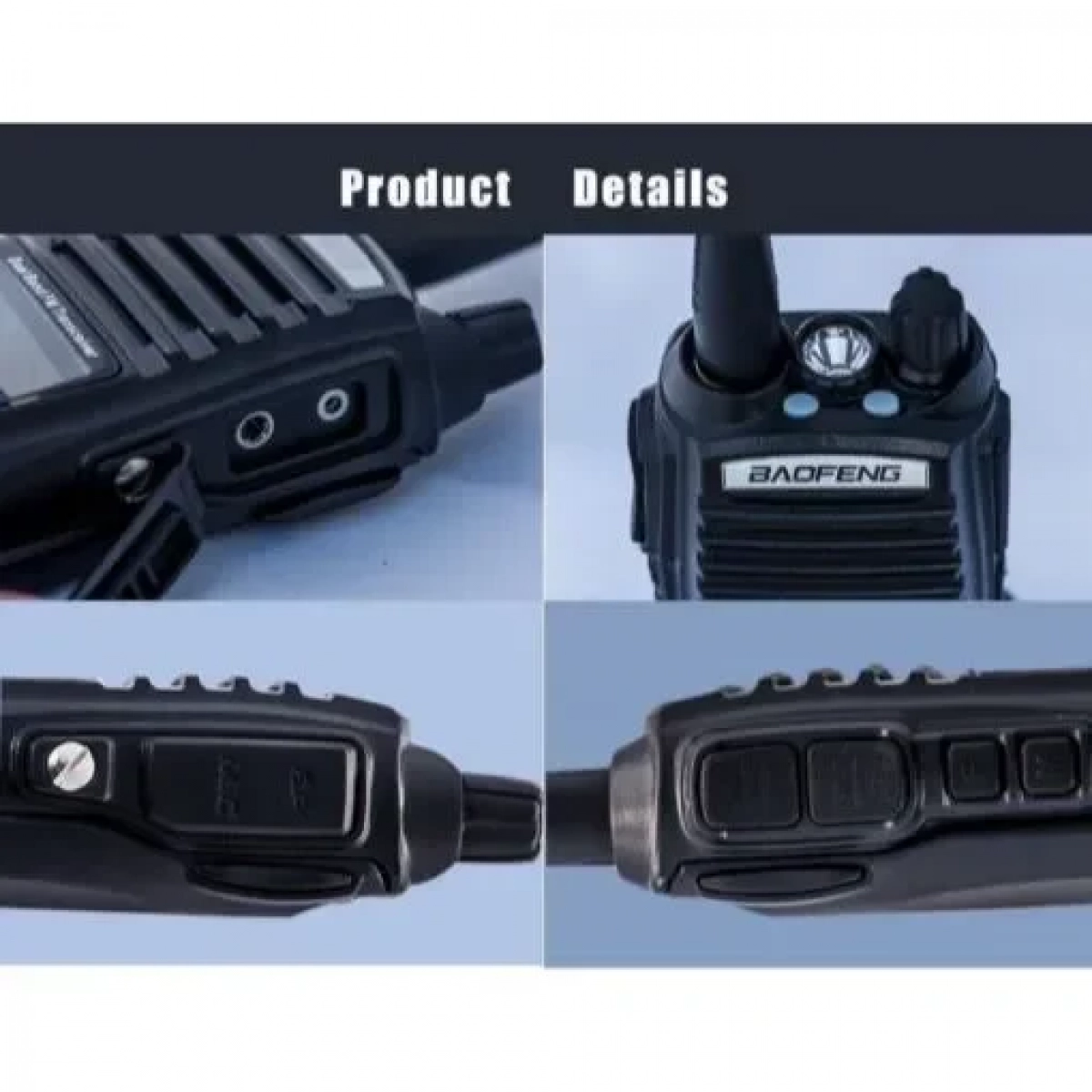 Ασύρματος πομποδέκτης UHF/VHF Baofeng UV-82 5W με μονόχρωμη οθόνη μαύρο