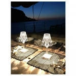 Διαφανές επιτραπέζιο φωτιστικό Crystal lamp
