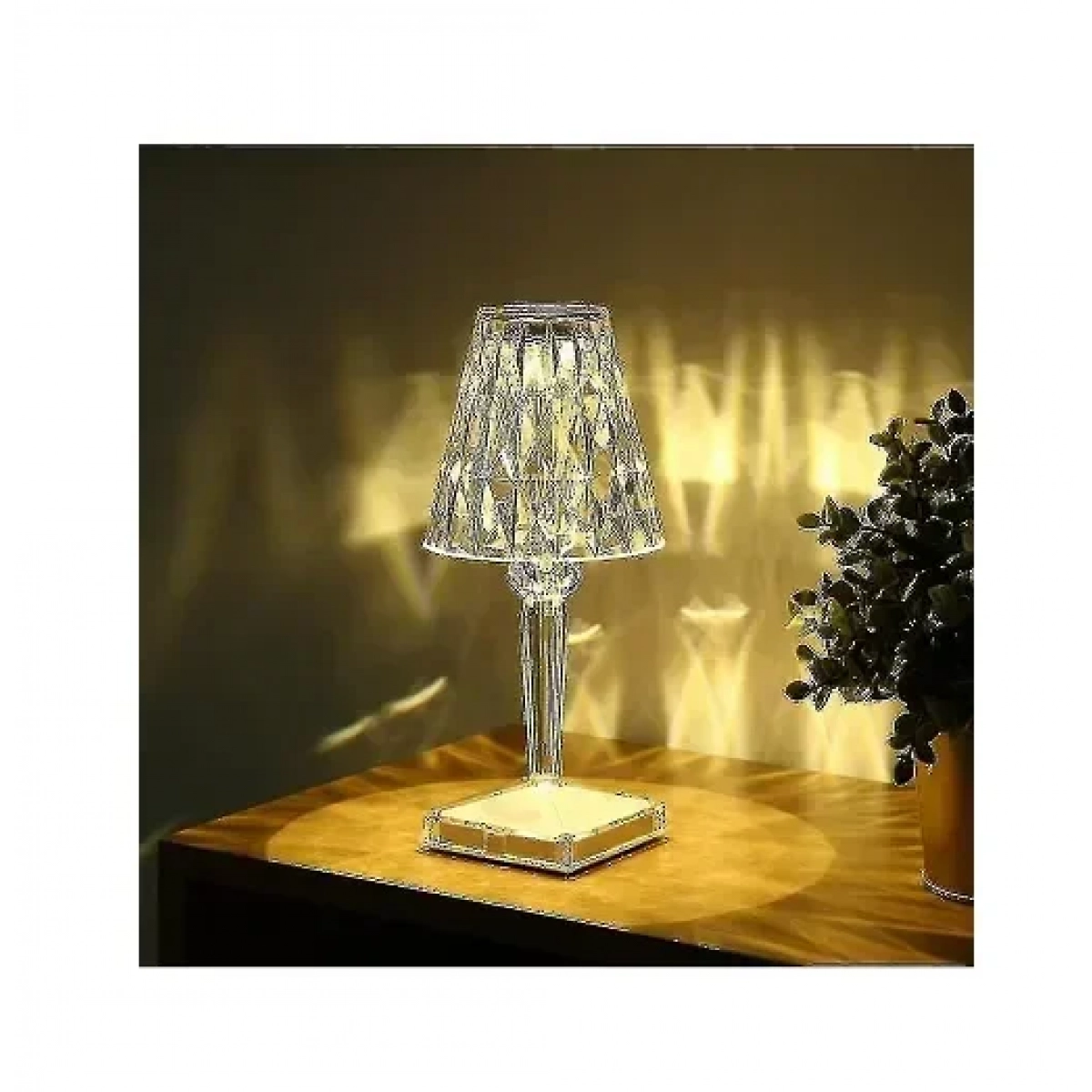 Διαφανές επιτραπέζιο φωτιστικό Crystal lamp - Image 4