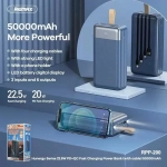 Power Bank 50000 mah Remax RPP-200 Μπλε