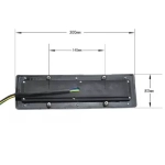 Φανάρι σήμανσης LED φορτηγού 12V/24V μαύρο 2τμχ - Image 3