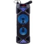 Φορητό ηχείο Bluetooth με μικρόφωνο και τηλεχειριστήριο ZQS-6201 μαύρο - Image 3