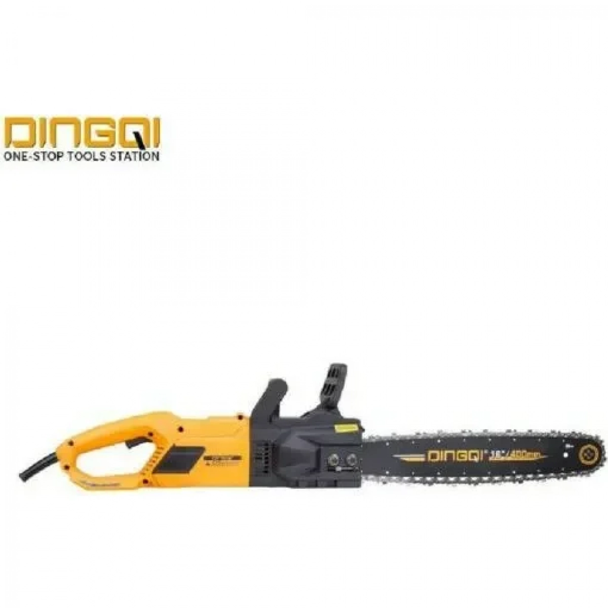 Ηλεκτρικό αλυσοπρίονο με λάμα Dingqi 1800W 109016 πορτοκαλί