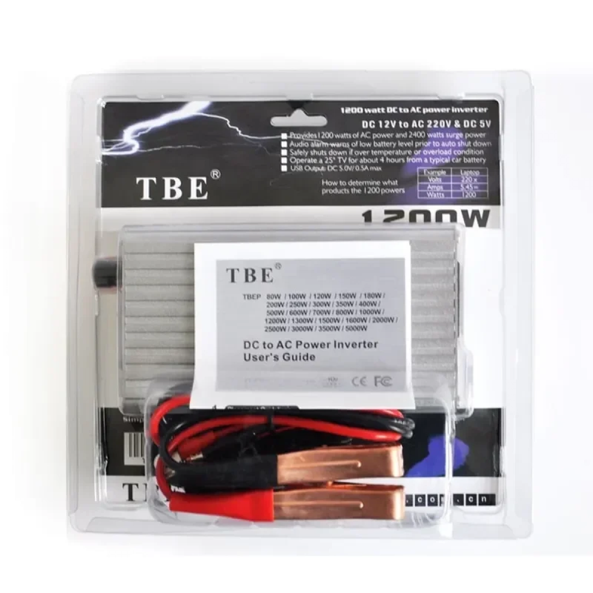Inverter τροποποιημένου ημιτονίου TBE 1200W 12V σε 220V