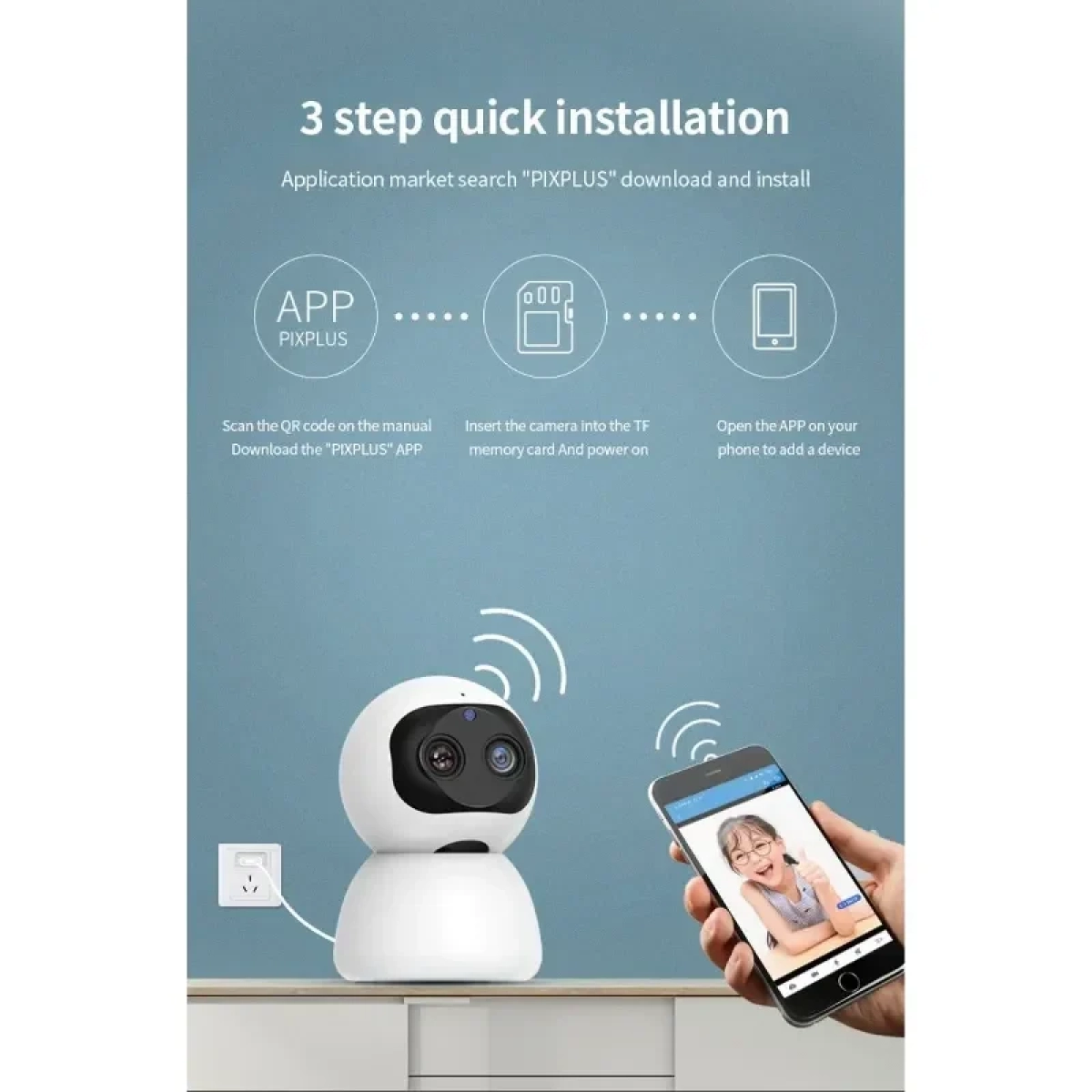 IP Κάμερα Τύπου Θόλος 2K 360º WiFi Android/iOS & Αναγνώριση Προσώπου Andowl Q-S2099 – Λευκό