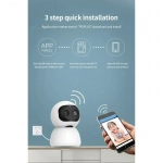 IP Κάμερα Τύπου Θόλος 2K 360º WiFi Android/iOS & Αναγνώριση Προσώπου Andowl Q-S2099 – Λευκό
