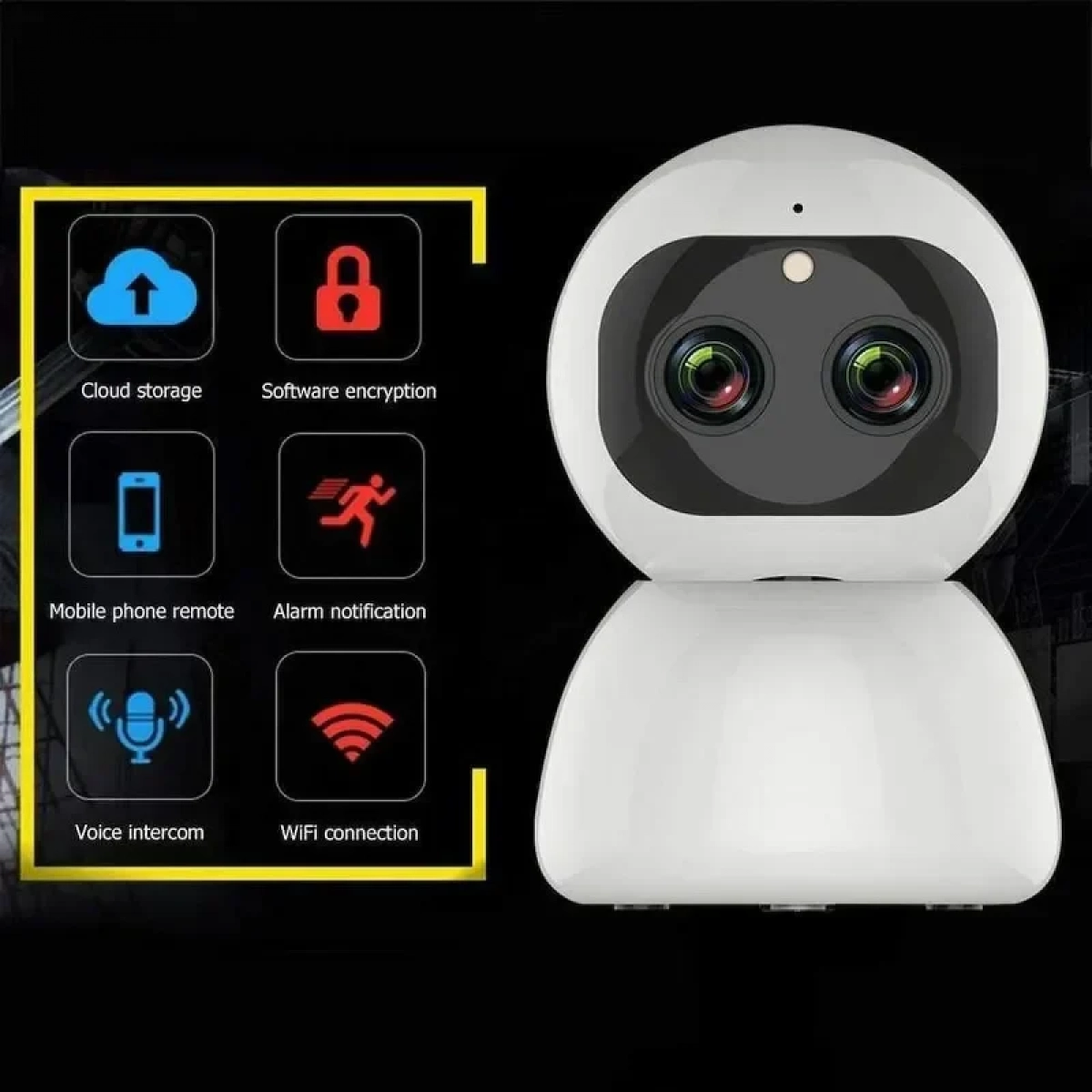 IP Κάμερα Τύπου Θόλος 2K 360º WiFi Android/iOS & Αναγνώριση Προσώπου Andowl Q-S2099 – Λευκό