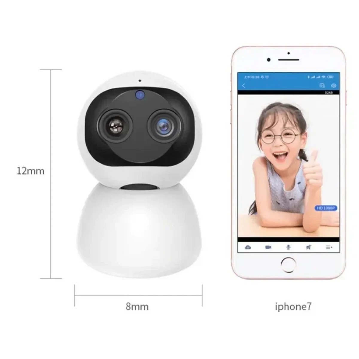 IP Κάμερα Τύπου Θόλος 2K 360º WiFi Android/iOS & Αναγνώριση Προσώπου Andowl Q-S2099 – Λευκό