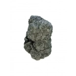 Αρκουδάκι από Τεχνητά Τριαντάφυλλα Γκρι 25cm - Image 2