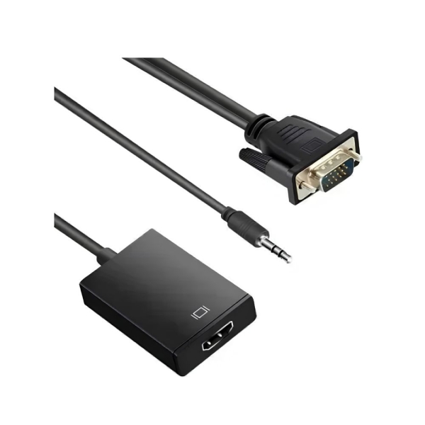 Μετατροπέας σήματος VGA και 3.5mm σε HDMI Andowl Q-HD09 μαύρο