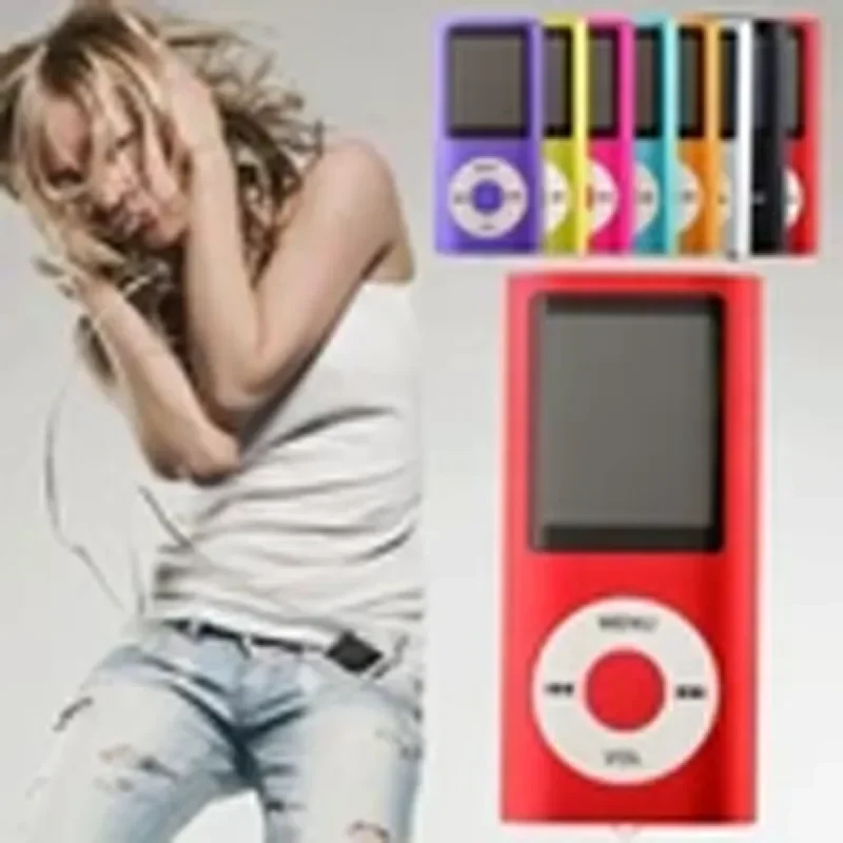 MP4 Player με Οθόνη 1.8″ χωρίς εσωτερική μνήμη Κόκκινο Andowl QPOD5
