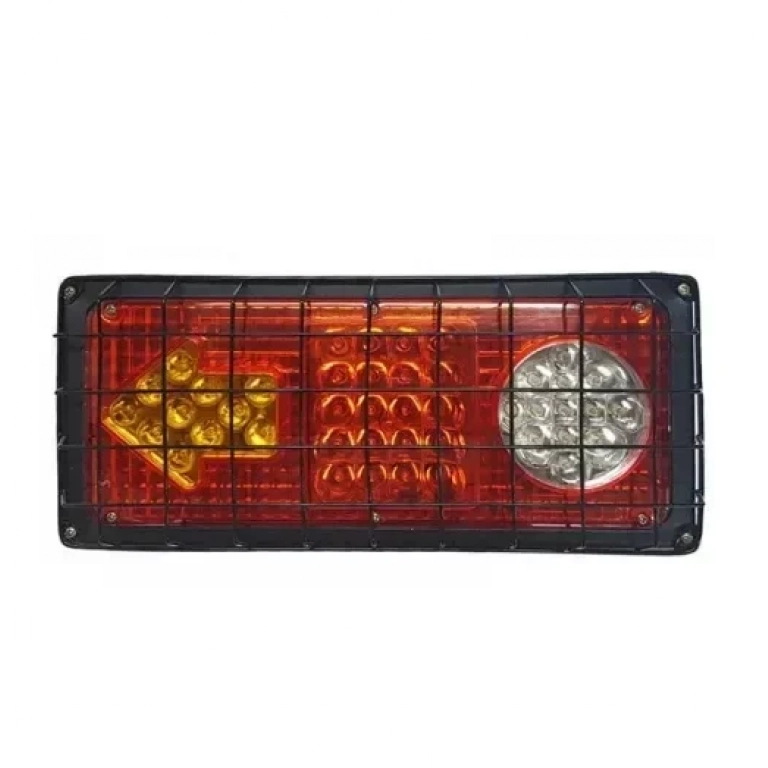 Πίσω Φανάρι LED πορείας φορτηγού με πλέγμα 33x14.5cm 12/24V OEM μαύρο