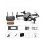 Πτυσσόμενο αεροσκάφος mini drone με τηλεχειριστήριο K3 E99pro μαύρο