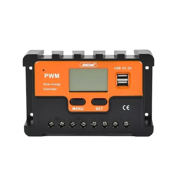 Ρυθμιστής φόρτισης με οθόνη Andowl PWM 24V 40A Q-KZ040 πορτοκαλ