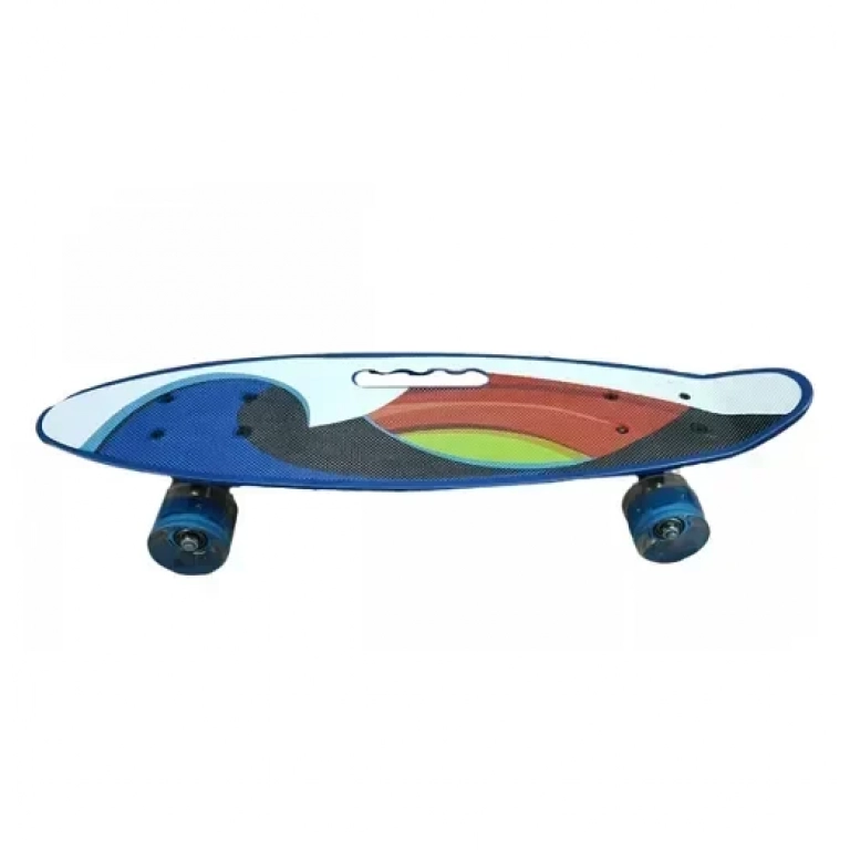 Τροχοσανίδα Skateboard με Τροχούς 55mm YB-108 Rainbow