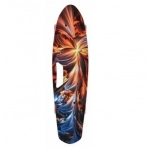 Τροχοσανίδα Skateboard με Τροχούς YB-109 Led Wheels