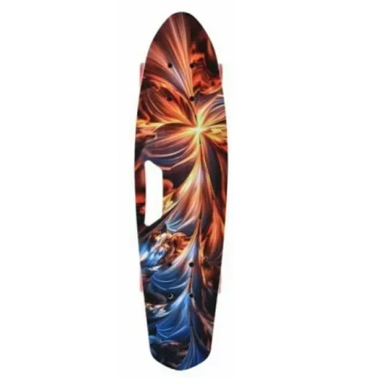 Τροχοσανίδα Skateboard με Τροχούς YB-109 Led Wheels