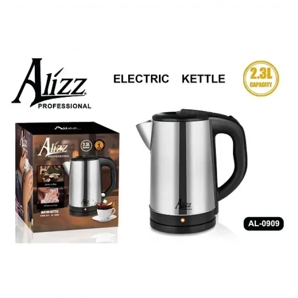 Βραστήρας νερού Alizz 2.3L 2000W AL-0909 ασημί