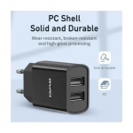 Φορτιστής Πρίζας 2 Θύρες USB 2.1A Fast Charging Awei C3