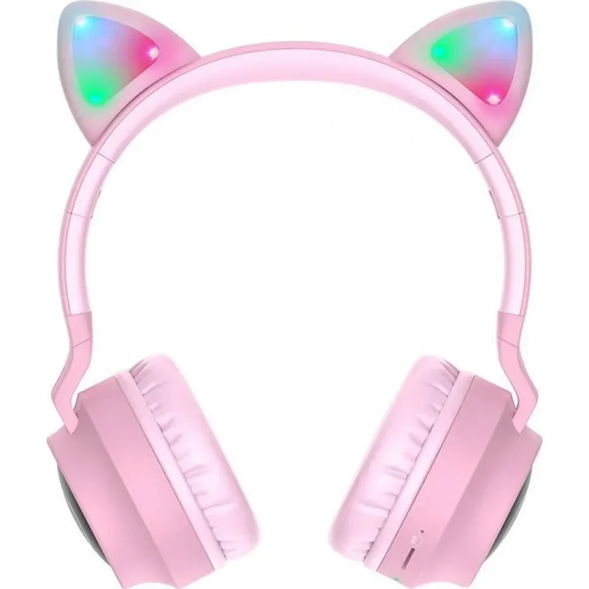 Ακουστικά ενσύρματα/ασύρματα Cat Ear Hoco W27 ροζ