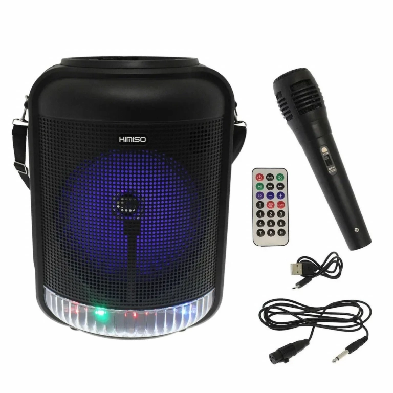 Φορητό ηχείο με bluetooth και μικρόφωνο karaoke Kimiso QS-4001 μαύρο
