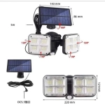 Ηλιακός προβολέας led με αισθητήρα κίνησης 120 smd led JD-2108