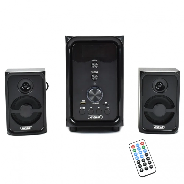 Σύστημα ηχείων υπολογιστή 2.1 Andowl με ισχύ 15W Q-YX107T μαύρο