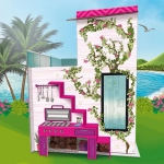 Lisciani Barbie Dream House Ονειρεμένη Βίλα Διακοπών με Κούκλα και ΔΩΡΟ η λαμπάδα - Image 4