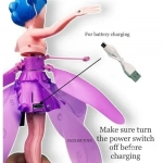 Κούκλα ιπτάμενη νεράιδα Beautiful Flying Fairy Doll Μωβ