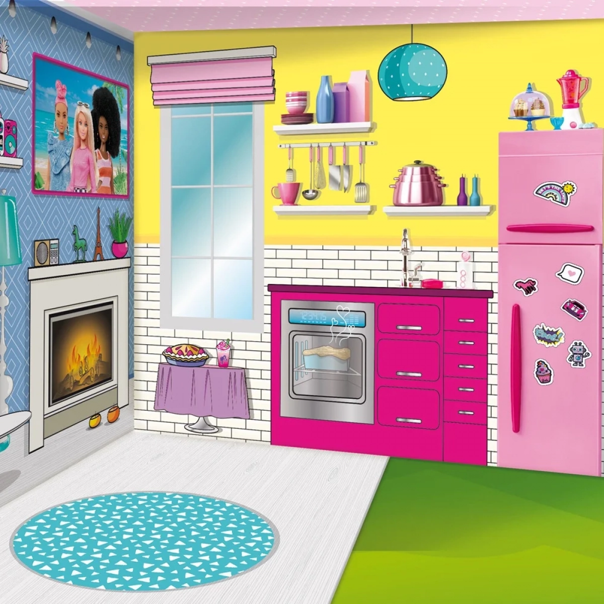 Lisciani Barbie Dream House Ονειρεμένη Βίλα Διακοπών με Κούκλα και ΔΩΡΟ η λαμπάδα - Image 9
