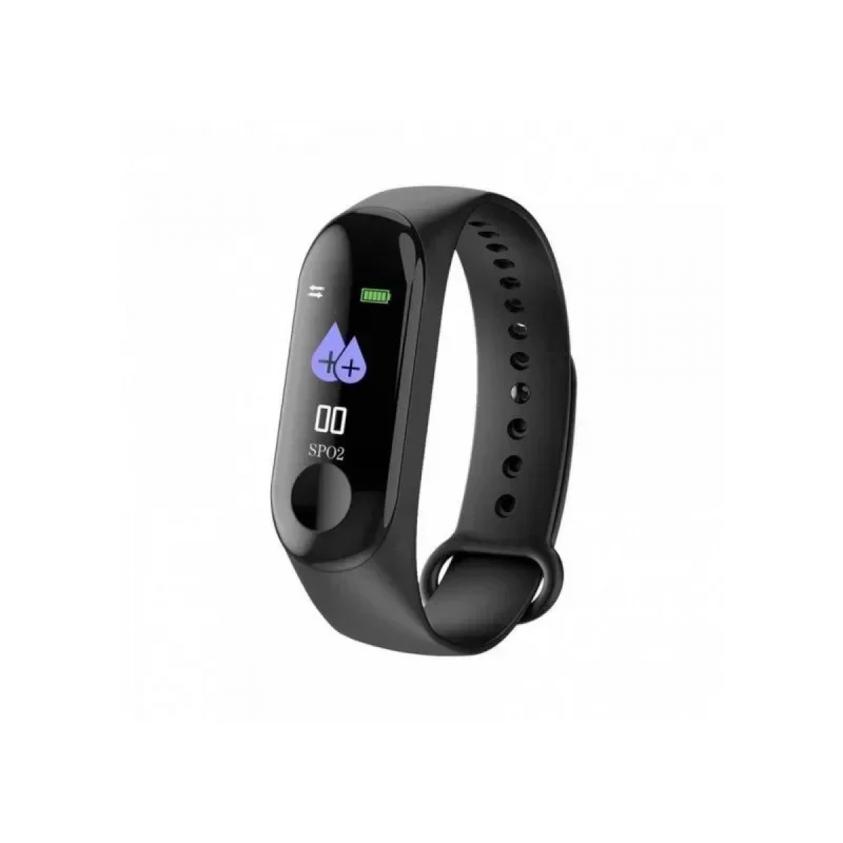 Έξυπνο Ρολόι Smart Bracelet Bluetooth Smartwatch Με Καταγραφή Βημάτων, Ύπνου + Καρδιακών Παλμών ΟΕΜ Μ3, σε μαύρο χρώμα