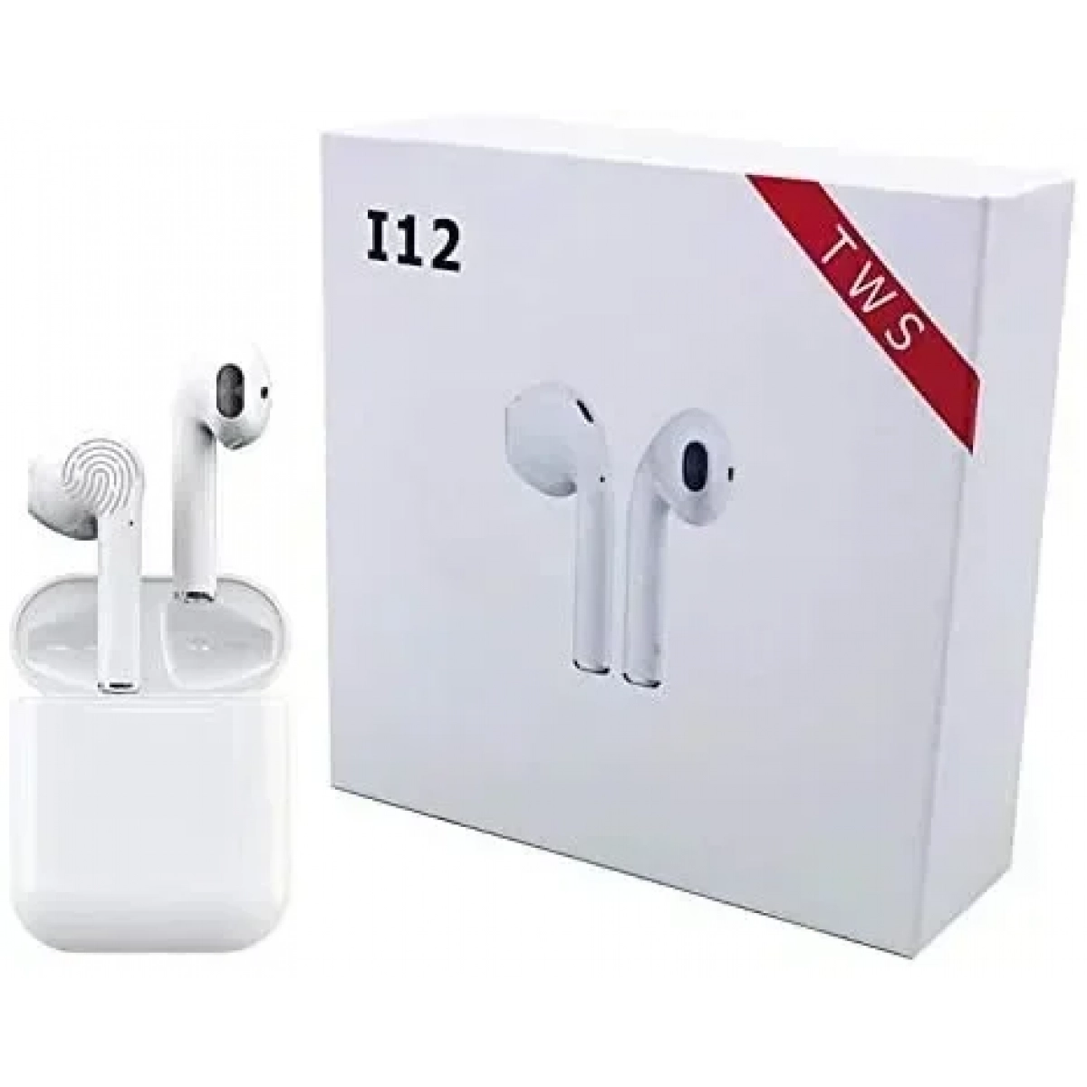 Ασύρματα Ακουστικά Earbuds Bluetooth v5 i12 TWS Wireless Touch OEM