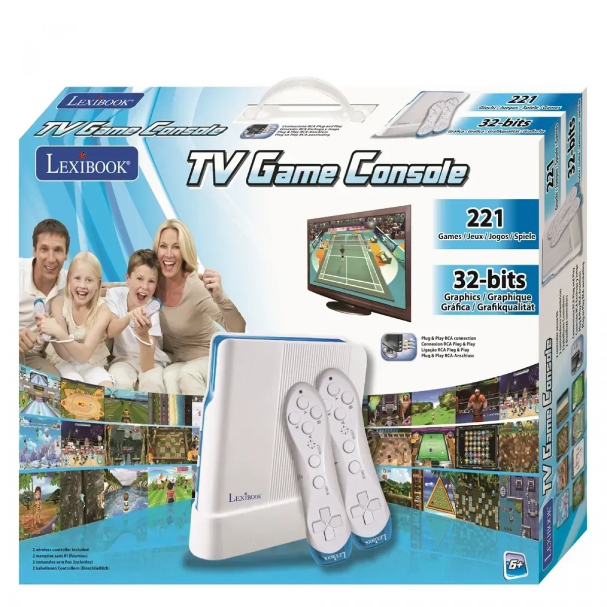Λαμπάδα LEXIBOOK TV κονσόλα 221 παιχνίδια - Image 4