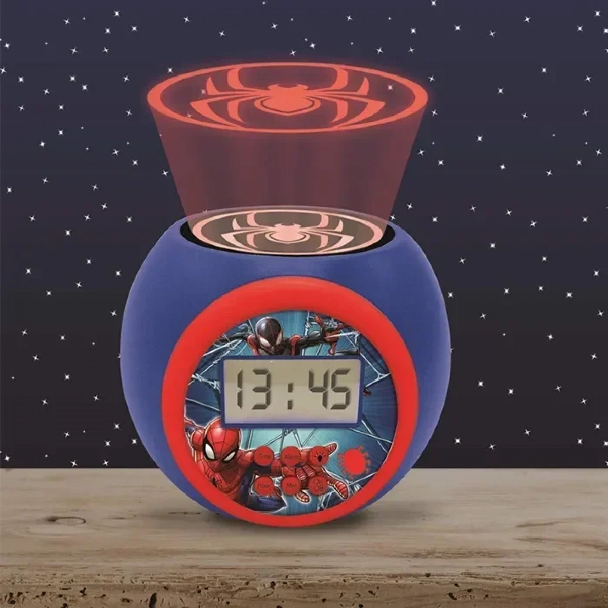 Παιδικό Ρολόι Ξυπνητήρι με Projector Lexibook Spiderman και ΔΩΡΟ η λαμπάδα - Image 2