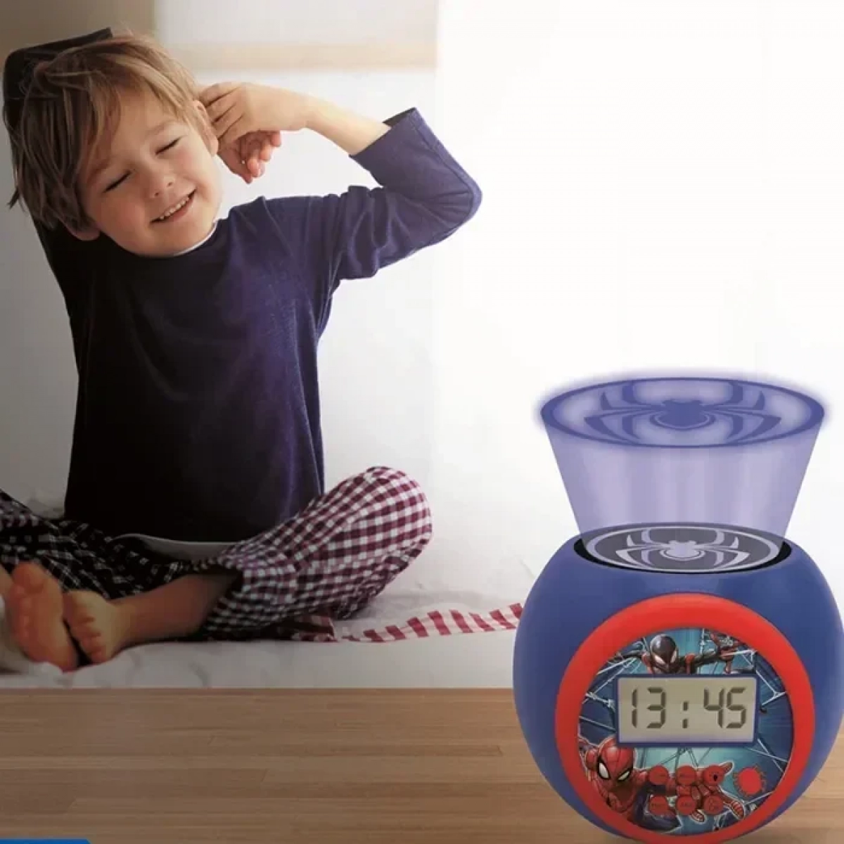 Παιδικό Ρολόι Ξυπνητήρι με Projector Lexibook Spiderman και ΔΩΡΟ η λαμπάδα - Image 4