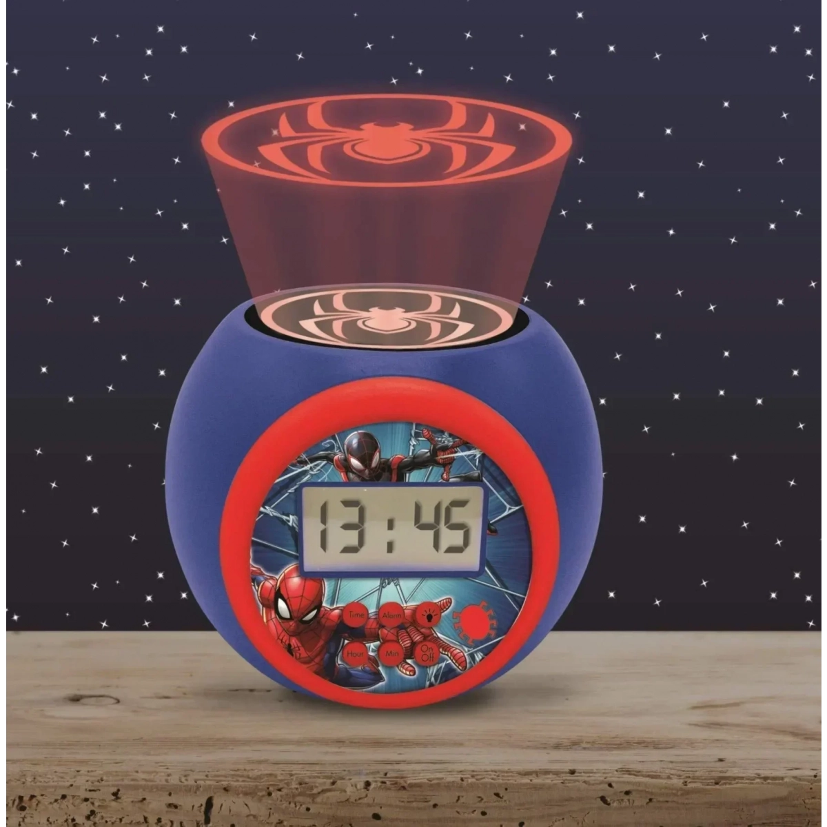 Παιδικό Ρολόι Ξυπνητήρι με Projector Lexibook Spiderman και ΔΩΡΟ η λαμπάδα - Image 6