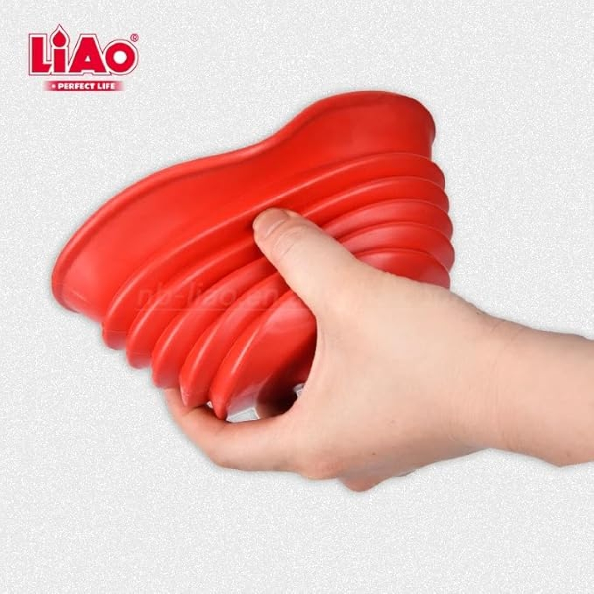 Αποφρακτική τρόμπα τουαλέτας Liao H130004 κόκκινο - Image 4