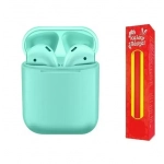 Ασύρματα Ακουστικά Earbuds i12 TWS Wireless Touch βεραμάν και ΔΩΡΟ η λαμπάδα