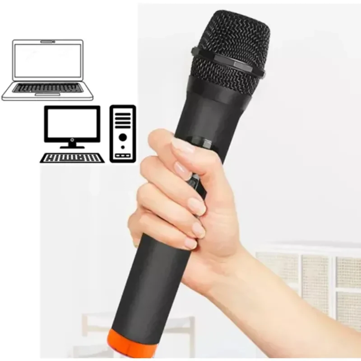 Ασύρματο Μικρόφωνο Χειρός karaoke Andowl Q-MIC555
