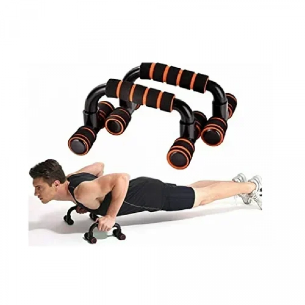 Χειρολαβές στήριξης εδάφους για κάμψεις push-ups stand μαύρο